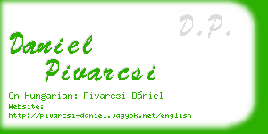 daniel pivarcsi business card